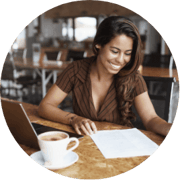 Smiling-Businesswoman-Callout